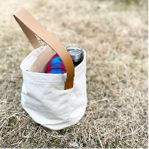  Bucket Bag With Nylon Blanket